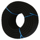 10mm Black Polypropylene 3-Strand Rope – Ultra-Strong, Weatherproof & Lightweight (30m Coil) – Perfect