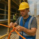 8mm Heavy-Duty Orange Polypropylene Rope 3 Strand – 75m | High-Strength