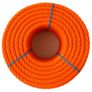 6mm Orange Polypropylene Rope 3 Strand – 220m Coil Heavy-Duty