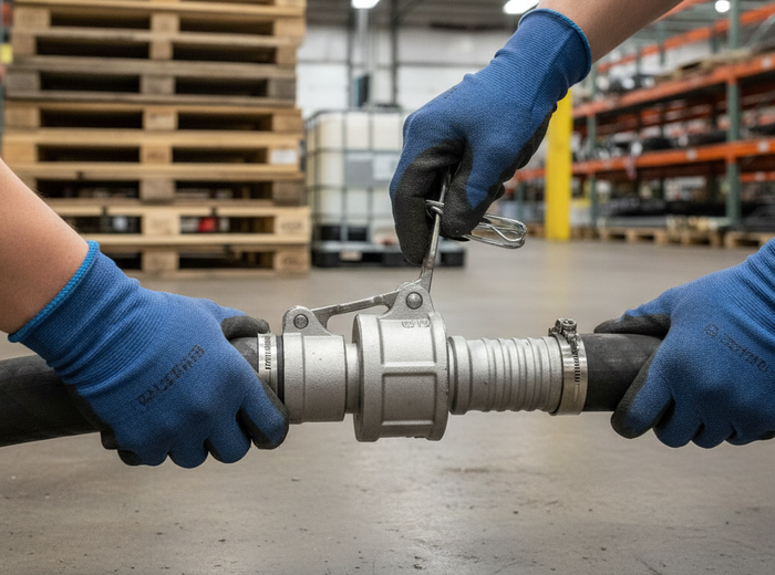 Aluminum Type C Multi Serrated Hosetail Camlock Coupling