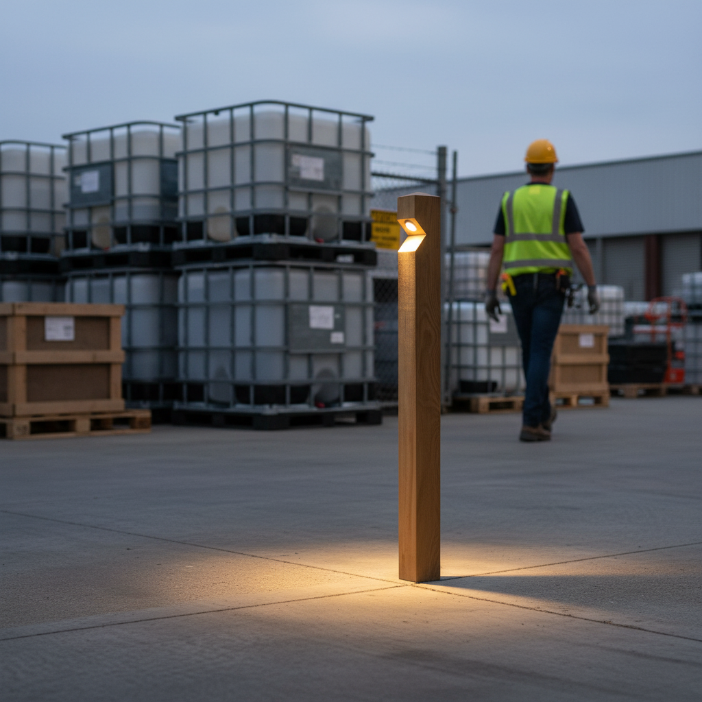 Premium Eco-Friendly Wooden Bollard Light with Energy-Efficient LED fo
