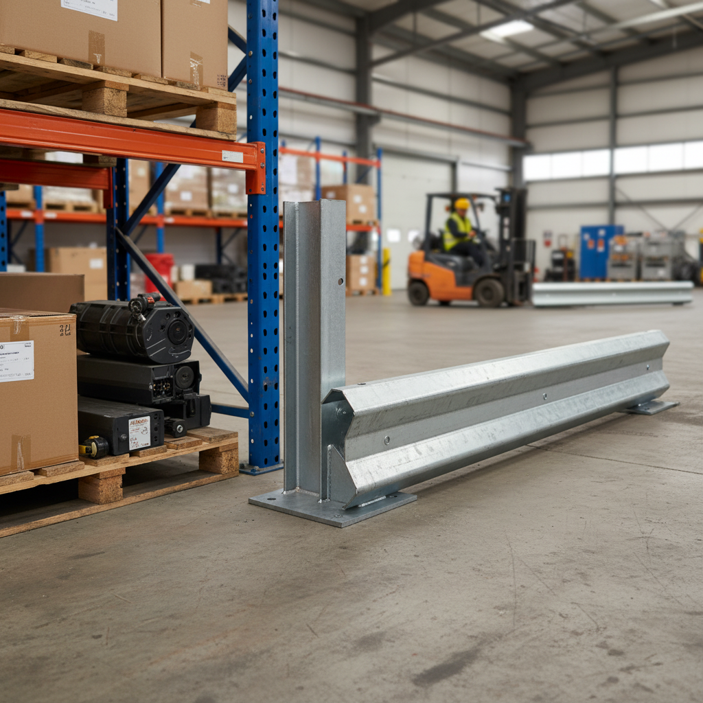 Premium Heavy Duty Bolt Down Barrier Post 560mm - Galvanised Steel for