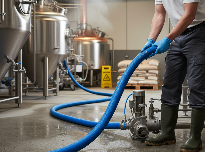 Brewery 16 Bar Smooth Cover UPE Suction & Delivery Hose