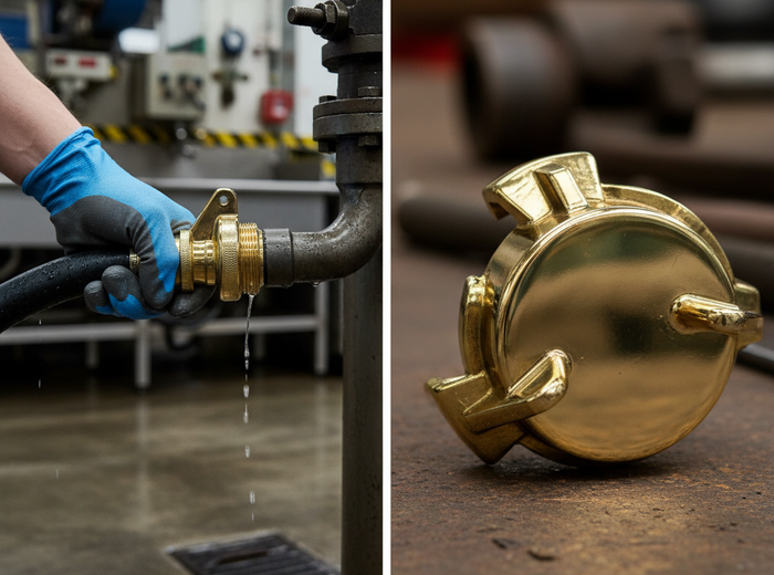 Brass 'Geka' Style QR Blank Cap
