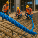12mm Blue Polypropylene Rope 3 Strand – Heavy-Duty, Waterproof & Super Strong | 50m Mini Coil