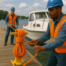 6mm Orange Polypropylene Rope 3 Strand – 220m Coil Heavy-Duty