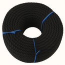 8mm Black Polypropylene 3-Strand Rope – Heavy-Duty, Weatherproof & UV-Resistant | 50m Coil