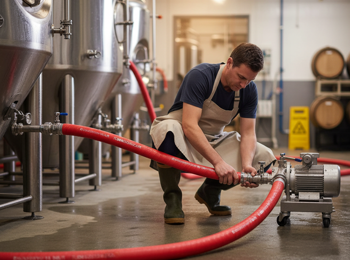 Brewery 16 Bar Smooth cover BUTYL Delivery Hose