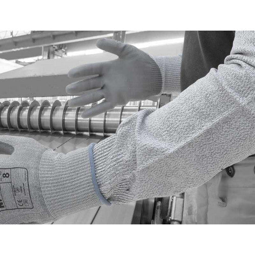 Light Slate Gray Cut Protective Sleeves - Velcro Fastening - Thumb Slot - Upper & Lower Arm Cut Hazard Protection - NitreGuard Technology - In Bags of 10 Sleeves
