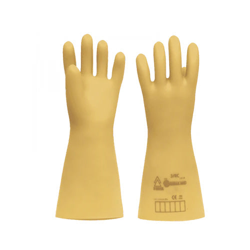 Dark Khaki Electrical Insulating Gloves - Class 00 To 4 - In Bags of 1 Pair