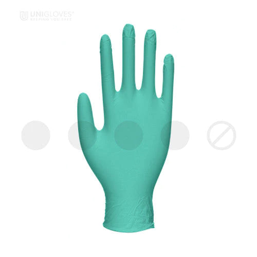 Cadet Blue Green HD – Heavy Duty Green Nitrile Ambidextrous Engineering Gloves - Cases of 10 Boxes, 100 Gloves per Box