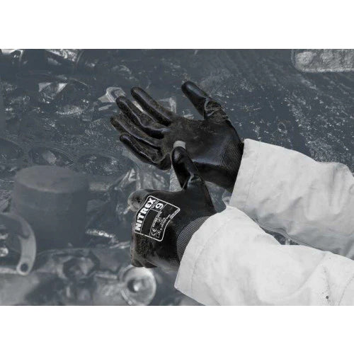 Dark Slate Gray Fully Coated Nitrile Gloves - High dexterity & Grip - In Bags of 10 Pairs