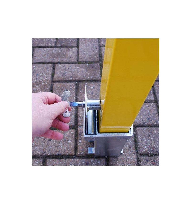 Dim Gray Heavy Duty Removable Parking Post With Integral Lock & Tool