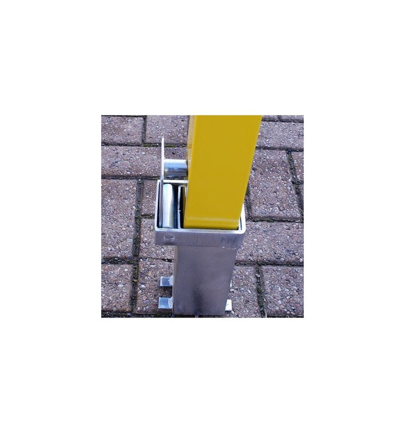 Slate Gray Heavy Duty Removable Parking Post With Integral Lock & Tool
