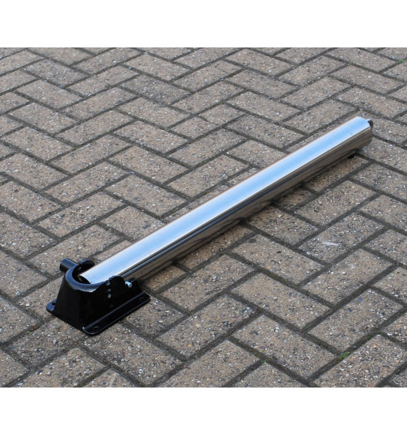Slate Gray 76mm Stainless Steel Fold Down Parking Post With Top Eyelet