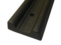 Dark Slate Gray Flexible D-Design Wall Guard - 150 x 55 x 1000mm