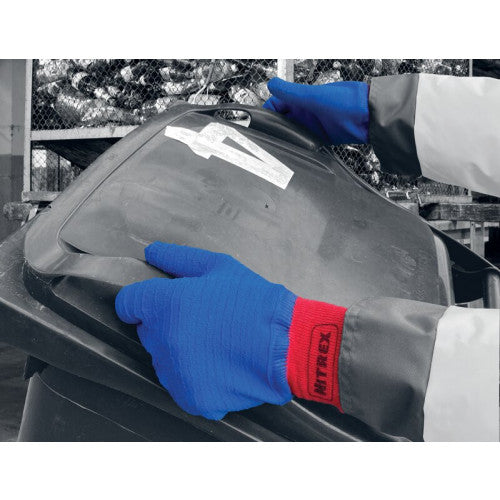Dim Gray Latex Coated Gloves - Moisture Wicking - Level B Cut Protection - Wet & Dry Grip - Sanitized® Actifresh - In Bags of 10 Pairs