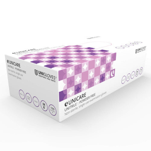 Lavender nitrile/vinyl hybrid gloves – 10x100