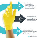 Wheat yellow nitrile gloves – 10x100