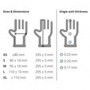 Light Slate Gray Blue XHD+ - Ultra-Heavy Duty Blue Nitrile Gloves - Cases of 10 Boxes, 50 Gloves per Box