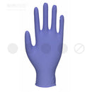 Light Slate Gray Disposable Biodegradable Nitrile Gloves - Beaded Cuff - Cases of 10 Boxes, 100 Gloves per Box