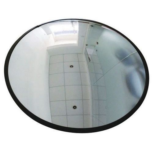 Dark Gray Round Indoor Security Mirror