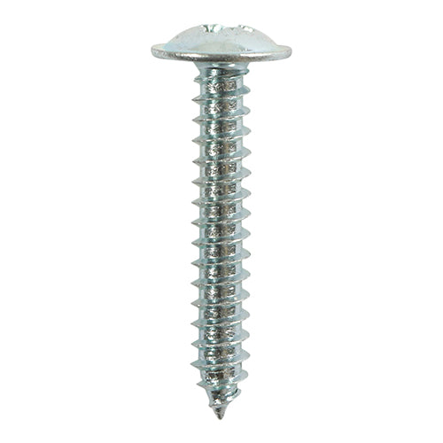 Self-Tapping Screws - PZ - Flange Head - Zinc - 8 x 1