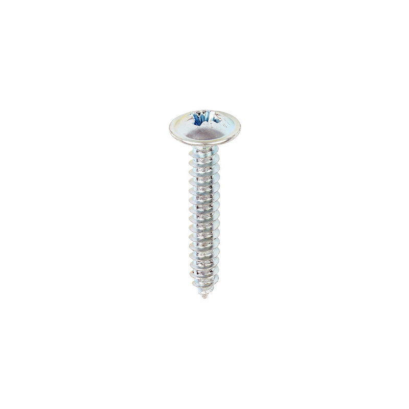 Metal Tapping Screws - PZ - Flange - Self-Tapping - Zinc - 8 x 1