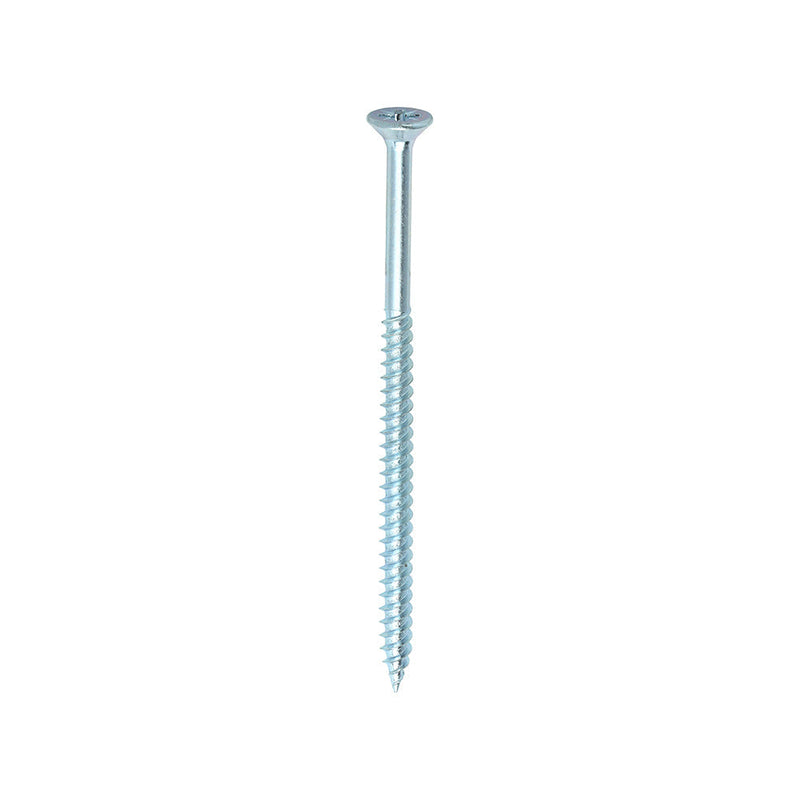 Twin-Threaded Woodscrews - PZ - Double Countersunk - Zinc - 8 x 3