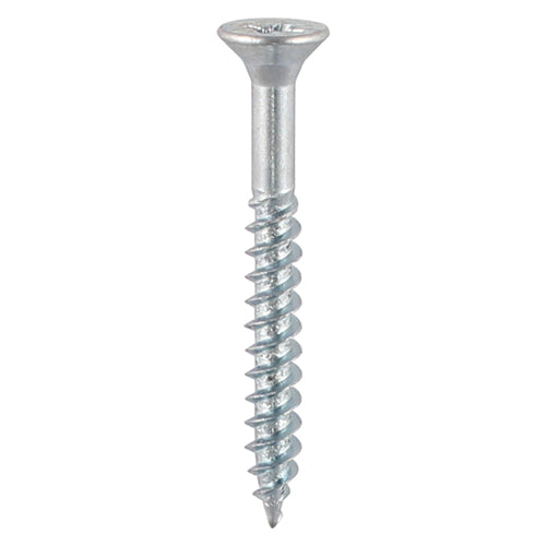 Twin-Threaded Woodscrews - PZ - Double Countersunk - Zinc - 10 x 3