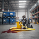 Premium Chemical Spill Kit - Yellow Plastic Drum - 90L Capacity