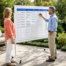 Mobile Visual Management Board – 1200mm x 1500mm – Height-Adjustable – Industrial Use