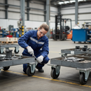 125mm Fixed Plate Castor with Nylon Centre and Metal Threadguards