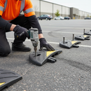 Premium Heavy Duty Speed Bump End Shoulder Section Available in 50mm and 75mm for Enhanced Road Safety
