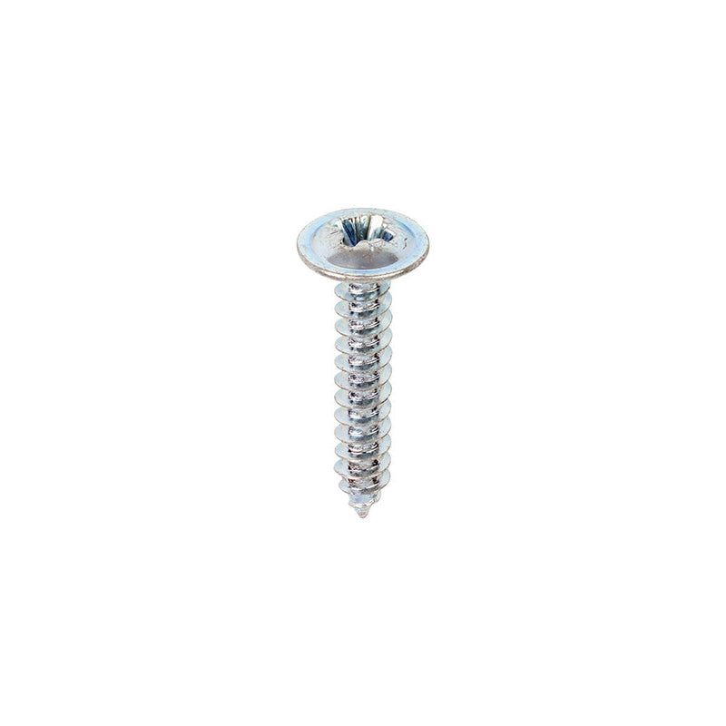 Metal Tapping Screws - PZ - Flange - Self-Tapping - Zinc - 6 x 3/4