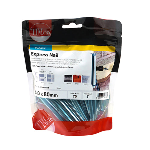 Express Nails - Zinc - 6.0 x 80