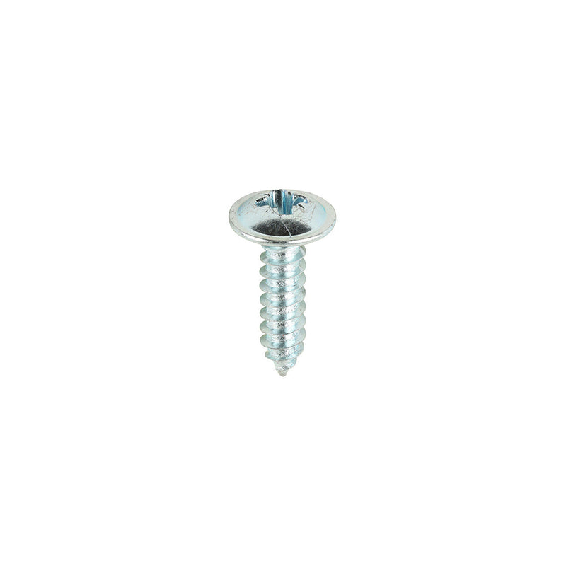 Metal Tapping Screws - PZ - Flange - Self-Tapping - Zinc - 8 x 5/8