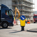 Professional Flexible Keep Left Bollard with Impact Recovery Technology for Traffic Management and Hazard Marking
