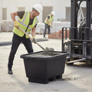 Premium 250L Economy Fork Lift Mortar Tub - Durable UV Resistant Recycled MDPE Construction