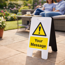 Custom Plastic 'A' Board Sign – 300mm x 600mm – Fluted Polypropylene – Indoor/Outdoor Use