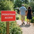 Pedestrian Access Traffic Signs – 600mm x 450mm – Rigid Plastic – Indoor/Outdoor Use
