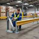 Premium Heavy Duty 610mm G Spring Barrier Post - Galvanized Steel for Multi-Story Car Park Protection