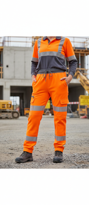 Premium Women's High Visibility Joggers with 4-Way Stretch Fabric, Water Repellent, and Multiple Pockets for Optimal Comfort and Performance