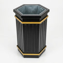 GRP Hexagonal Fluted Open Top Litter Bin - 84 Litre (view 2)