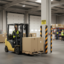 Heavy Duty Rubber Corner Protectors for Impact Protection - Ideal for Warehouses and Loading Docks