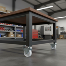 75mm Heavy Duty Swivel Bolt Hole Castor with Braked Nylon Wheel