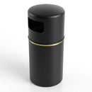 90 Litre Hooded Recycled Polyethylene Litter Bin (view 2)