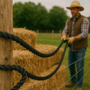 8mm Black Polypropylene Rope 3 Strand - 220m Heavy-Duty Coil