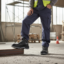 Premium Ankle-High Safety Boots with Water-Repellent Leather Upper and Composite Toe Protector for Optimal Protection
