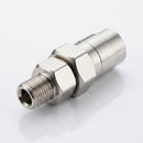 1/4in BSP Triple Bearing Swivel – 275 Bar Rated, Nickel Brass (view 2)